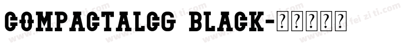 CompactalCG Black字体转换